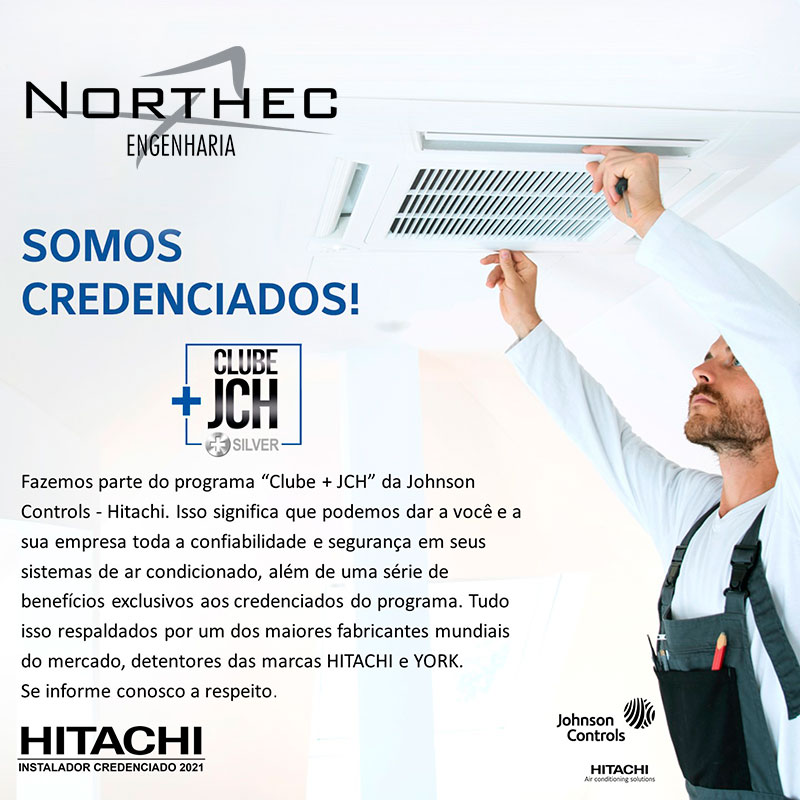 A Northec é credenciada no Clube JCH Silver da Hitachi